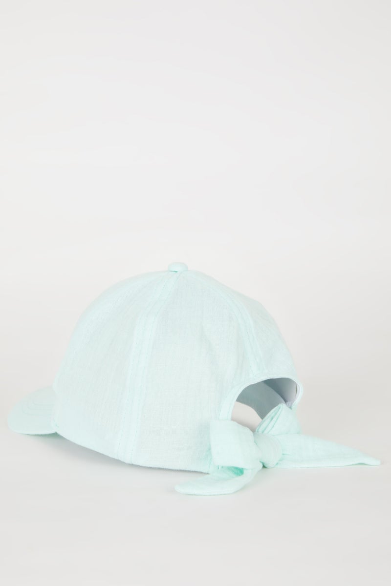 DeFacto Blue Girl Girl Gabardine Printed Hat Casual - Image 5